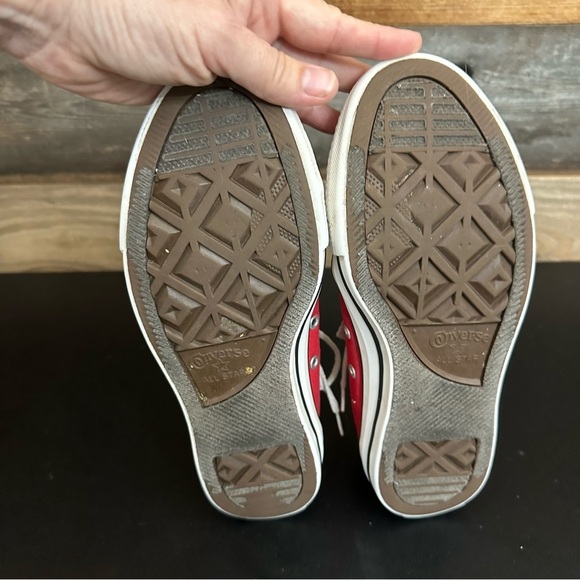 Converse All Star Chuck Taylor Low Ox Red Casual Sneakers  Mens 5 Women’s 7 - Picture 8 of 10